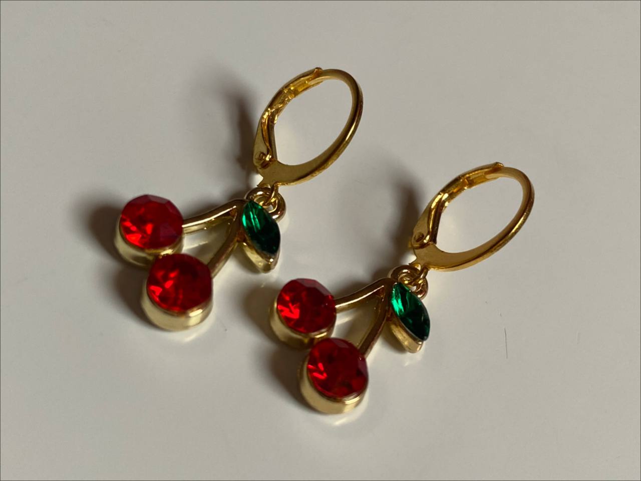 Cherry hot sale huggie earrings